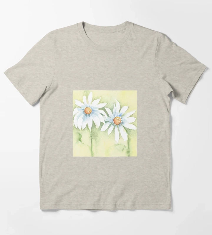 Two White Daisies T-Shirt Cream