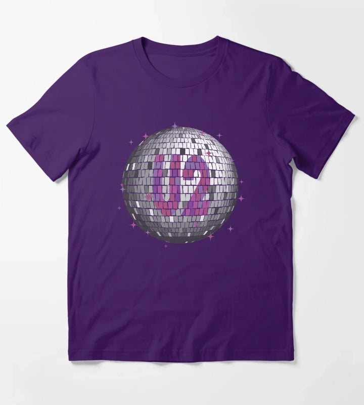U2 Disco Ball Ultraviolet T-Shirt Purple