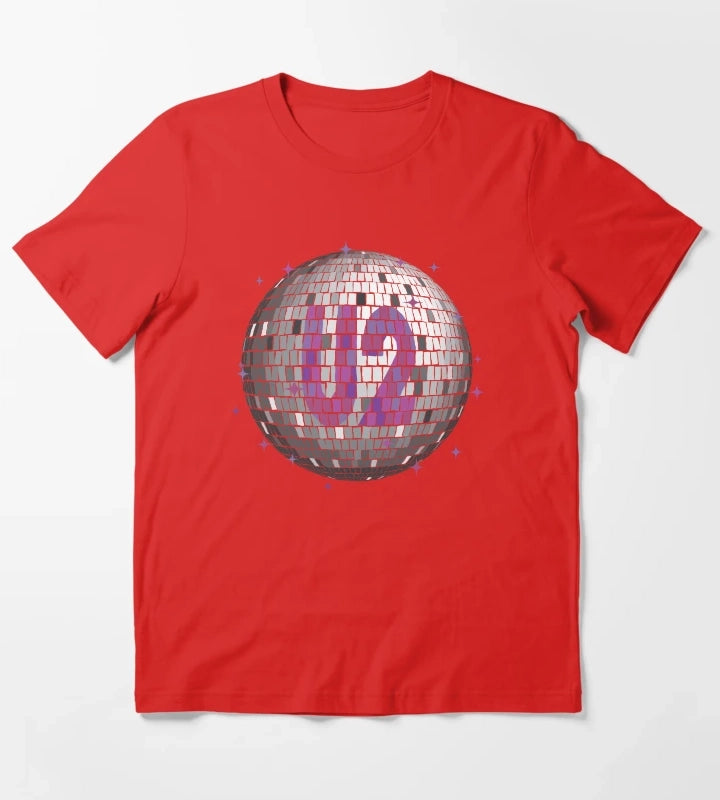 U2 Disco Ball Ultraviolet T-Shirt Red