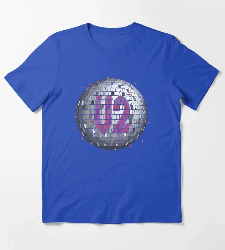 U2 Disco Ball Ultraviolet T-Shirt Blue