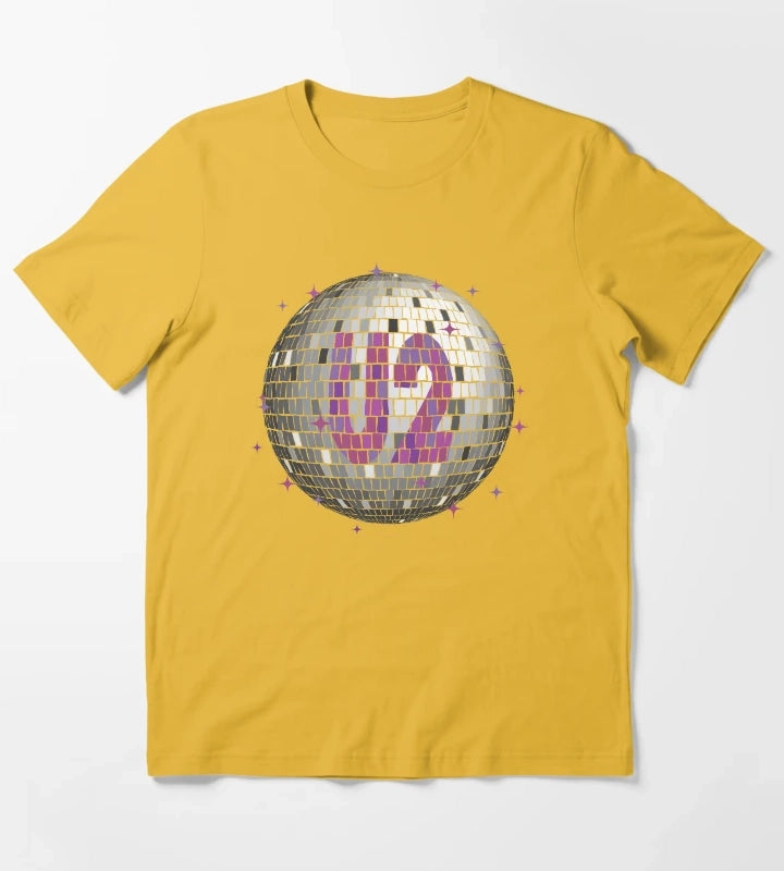 U2 Disco Ball Ultraviolet T-Shirt Yellow