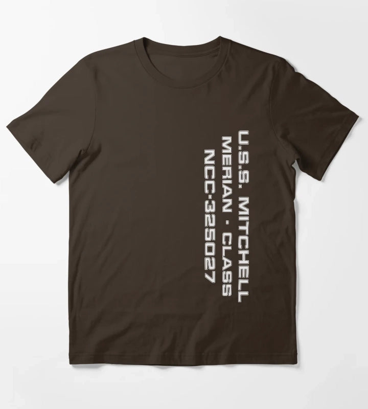 USS Mitchell T-Shirt Brown
