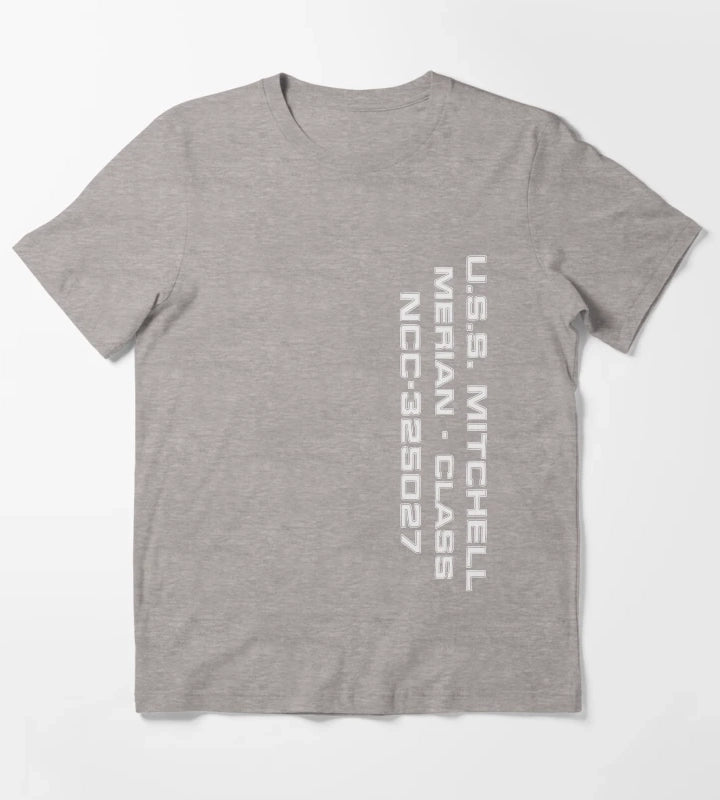 USS Mitchell T-Shirt Heather Grey