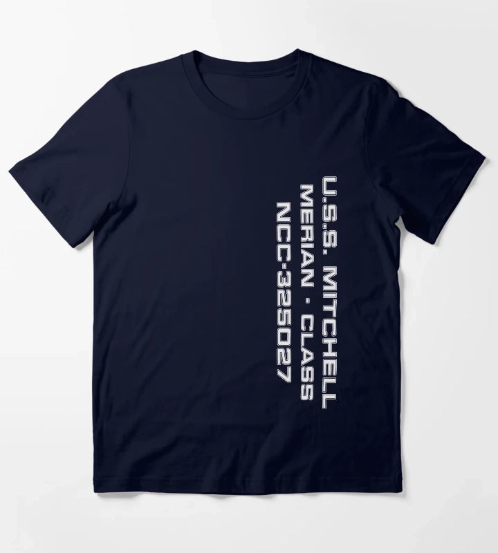 USS Mitchell T-Shirt Navy
