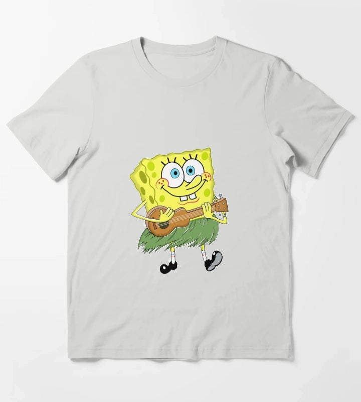 Ukulele SpongeBob T-Shirt Light Grey