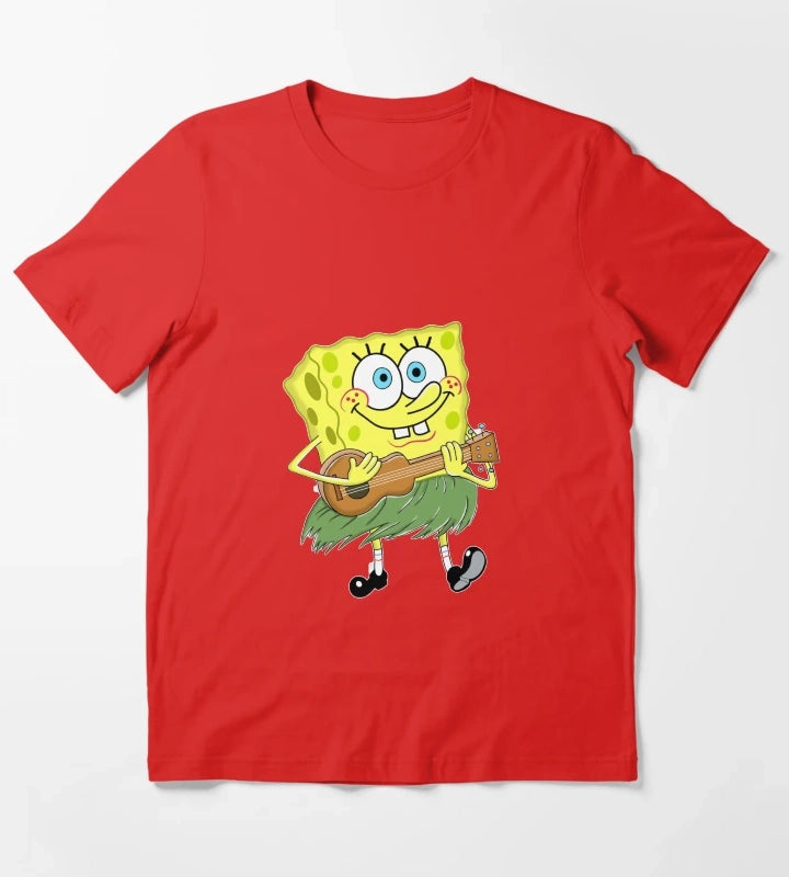 Ukulele SpongeBob T-Shirt Red