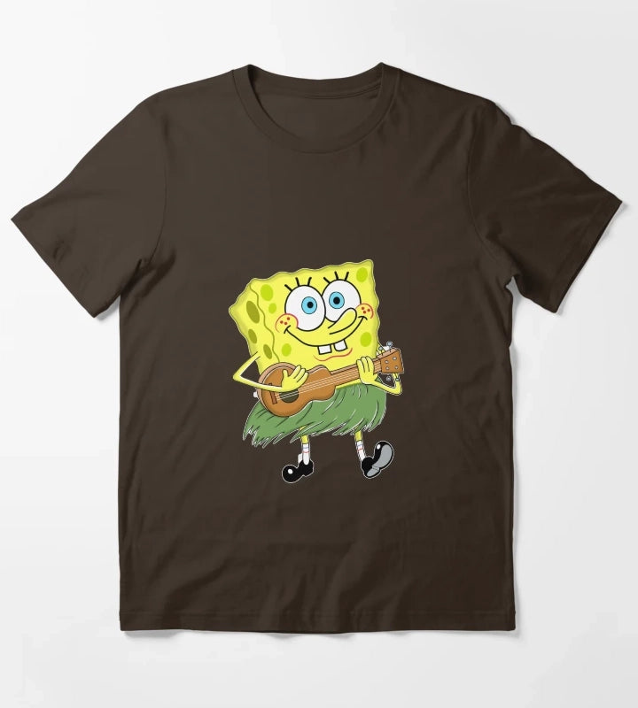 Ukulele SpongeBob T-Shirt Brown