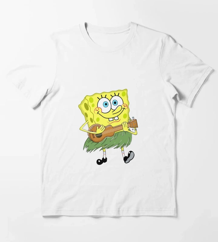 Ukulele SpongeBob T-Shirt White