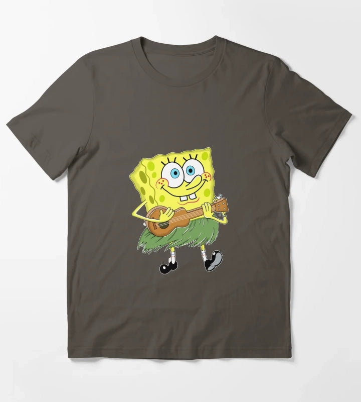 Ukulele SpongeBob T-Shirt Dark Grey