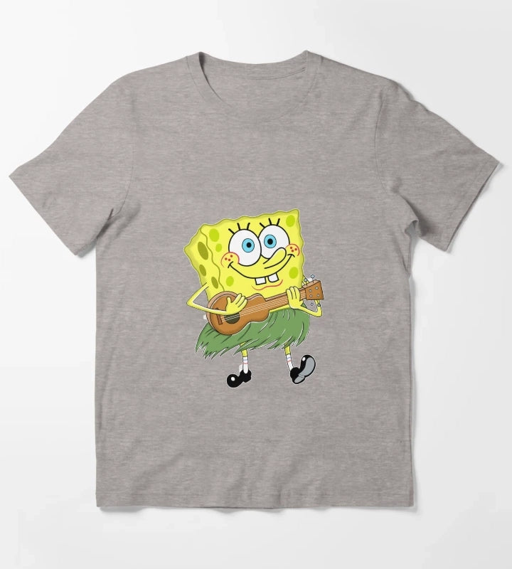 Ukulele SpongeBob T-Shirt Heather Grey
