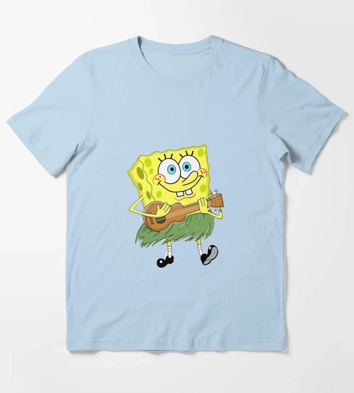 Ukulele SpongeBob T-Shirt Sky Blue