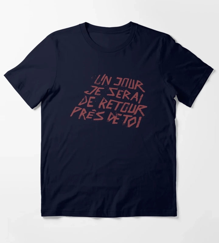 Un Jour Je Serai De Retour Pres De Toi Disco Elysium T-Shirt Navy
