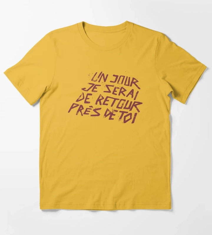 Un Jour Je Serai De Retour Pres De Toi Disco Elysium T-Shirt Yellow