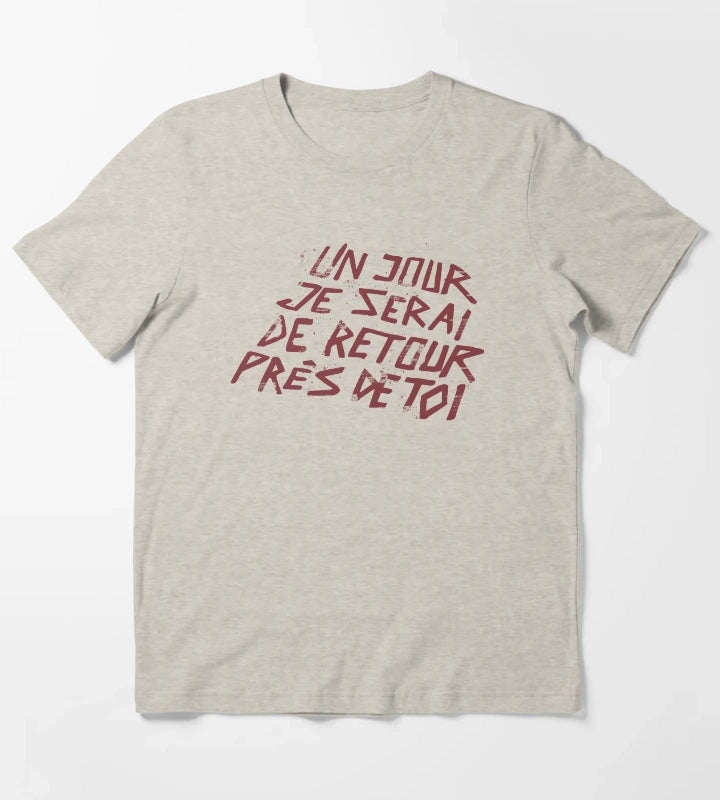 Un Jour Je Serai De Retour Pres De Toi Disco Elysium T-Shirt Cream