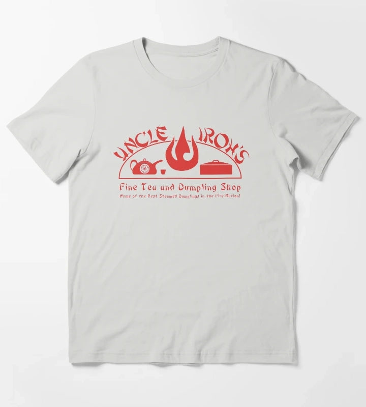 Uncle Irohs Fine Tea Shop T-Shirt Light Grey