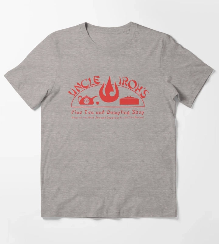 Uncle Irohs Fine Tea Shop T-Shirt Heather Grey