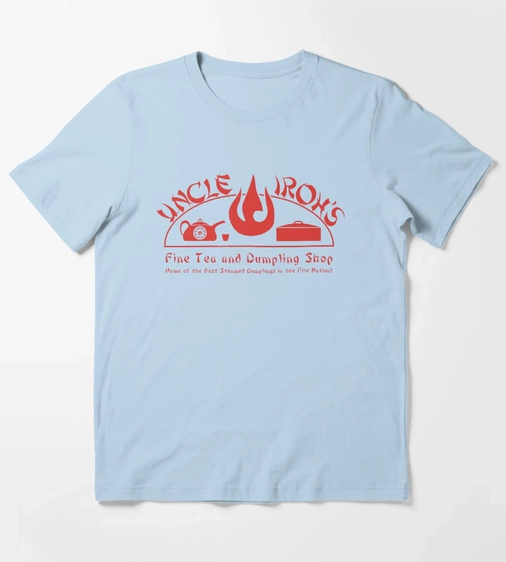 Uncle Irohs Fine Tea Shop T-Shirt Sky Blue