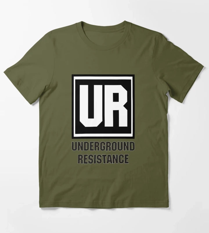 Underground Records T-Shirt Olive Green