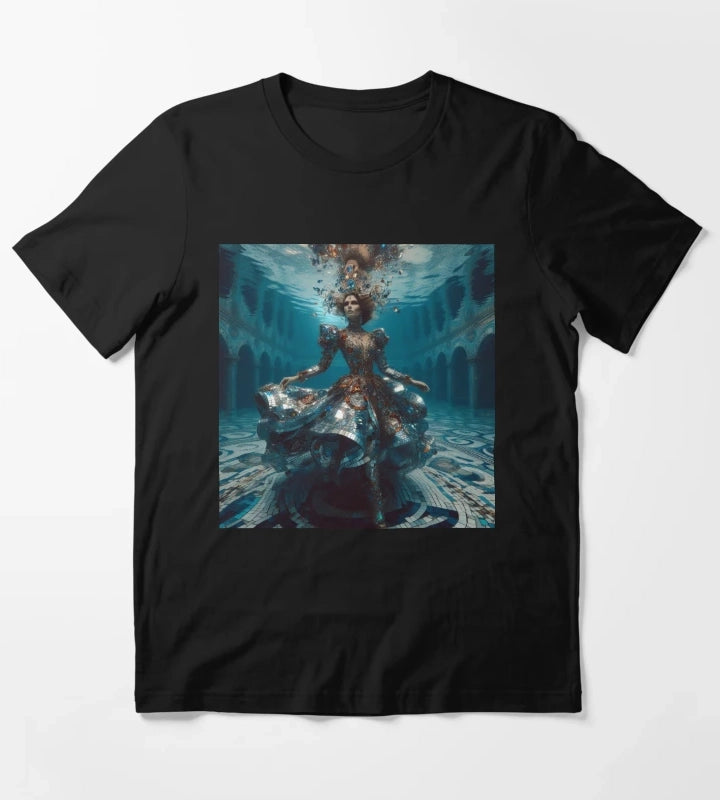 Underwater Disco Queen Mirror Dress Atlantis Sci Fi Fantasy T-Shirt