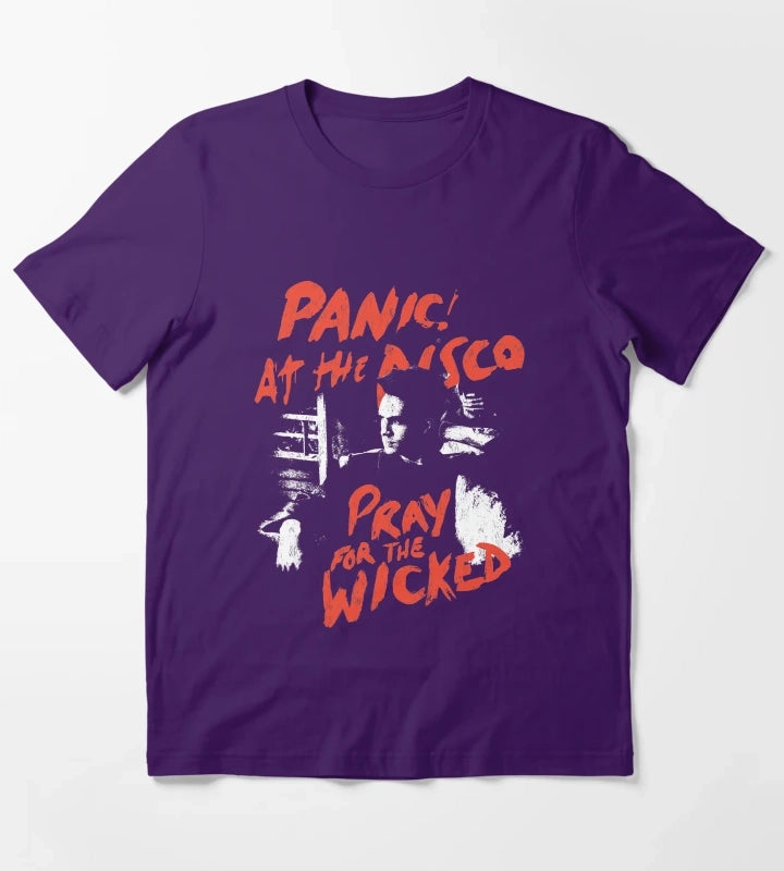 Universe is made of protons neutrons electrons morons Panicmaskes Panicgalaxy Panicstuff Panicyoutube Paniclong sleeve Panic1 Panic2 Panicshop Panicmouse Panic x3 T-Shirt Purple