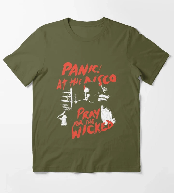 Universe is made of protons neutrons electrons morons Panicmaskes Panicgalaxy Panicstuff Panicyoutube Paniclong sleeve Panic1 Panic2 Panicshop Panicmouse Panic x3 T-Shirt Olive Green