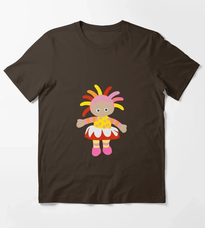 Upsy Daisy Simple Design T-Shirt Brown