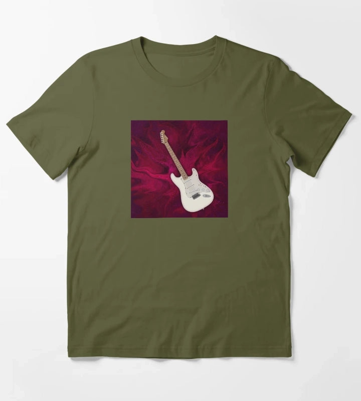 VELVET DISTORTION T-Shirt Olive Green