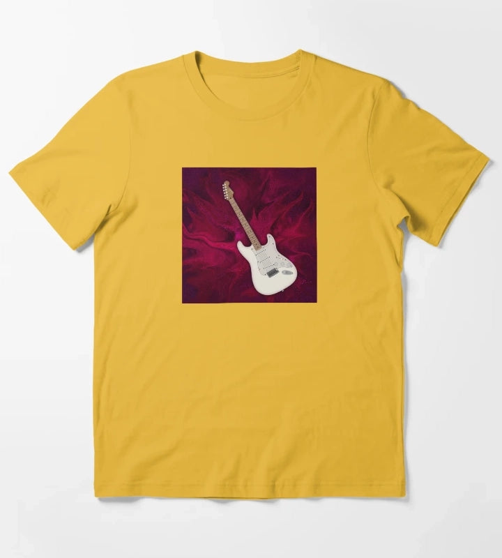 VELVET DISTORTION T-Shirt Yellow