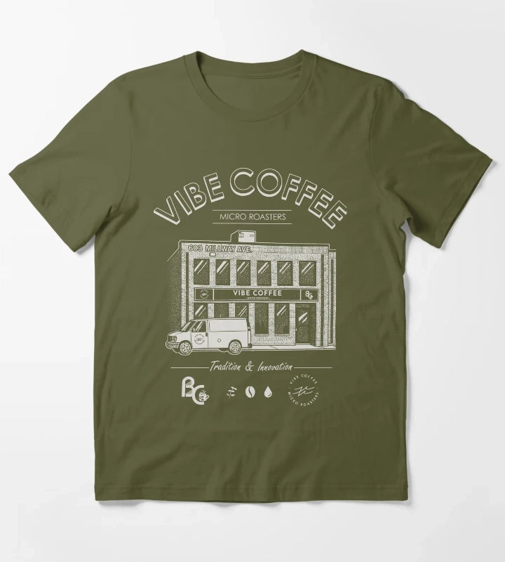 VIBE COFFEE T-Shirt Olive Green