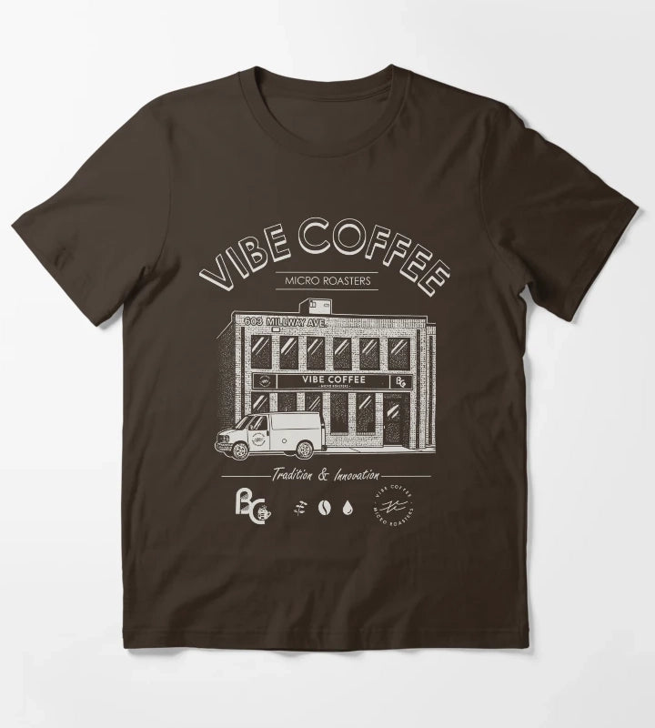 VIBE COFFEE T-Shirt Brown