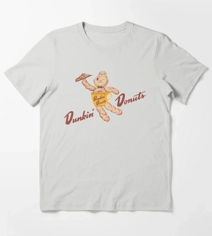 VINTAGE Dunkin Donuts BOX mascot T-Shirt Light Grey