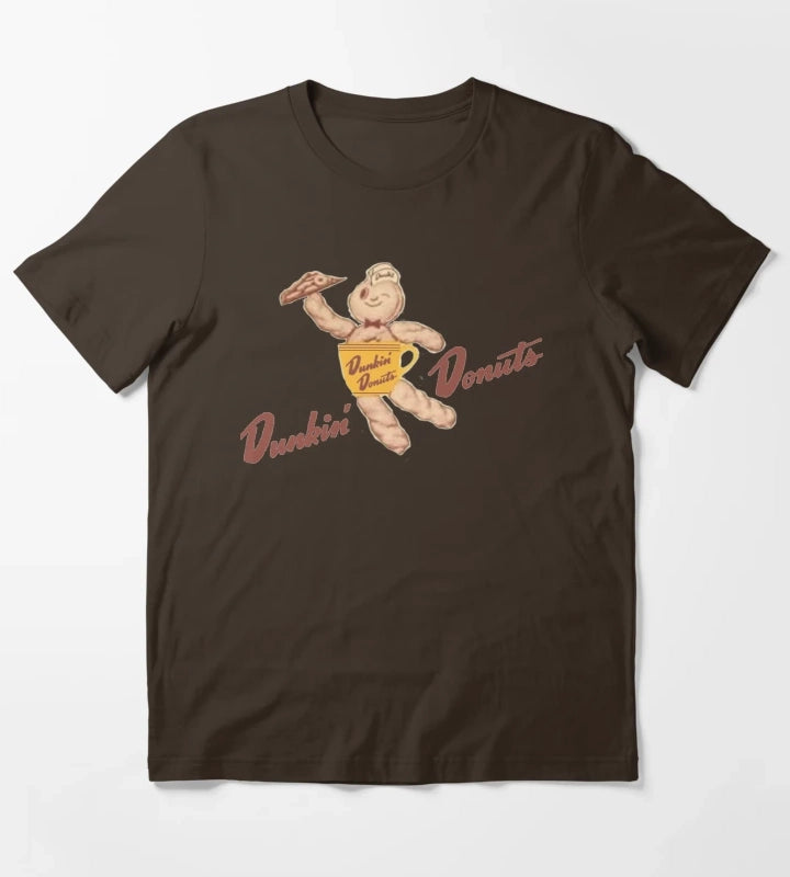 VINTAGE Dunkin Donuts BOX mascot T-Shirt Brown
