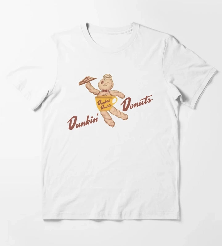 VINTAGE Dunkin Donuts BOX mascot T-Shirt White