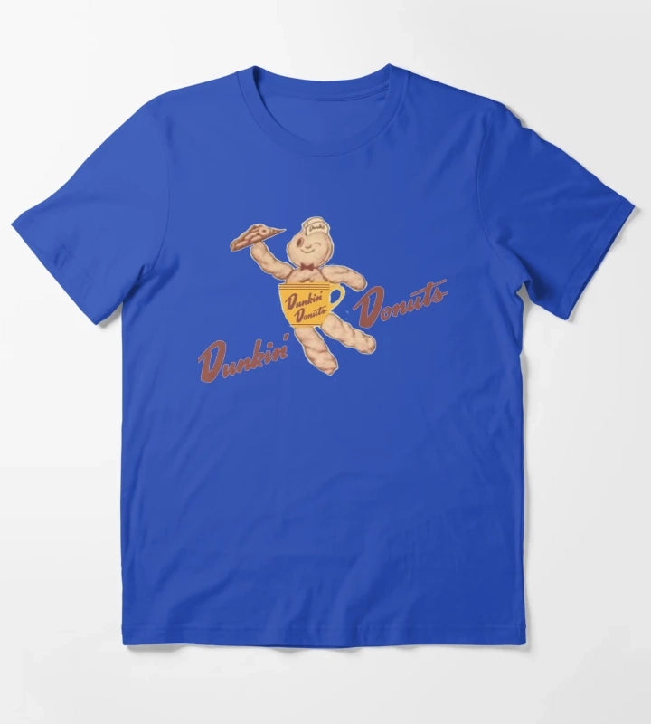 VINTAGE Dunkin Donuts BOX mascot T-Shirt Blue