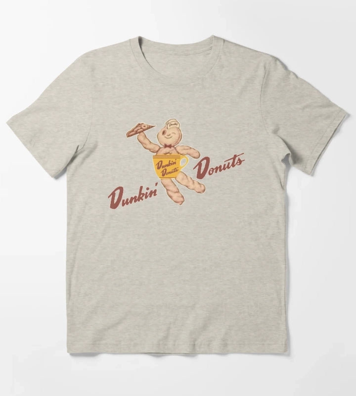 VINTAGE Dunkin Donuts BOX mascot T-Shirt Cream