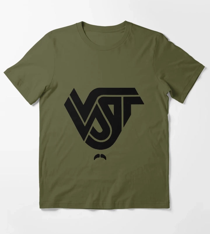 VST Company Black Logo T-Shirt Olive Green