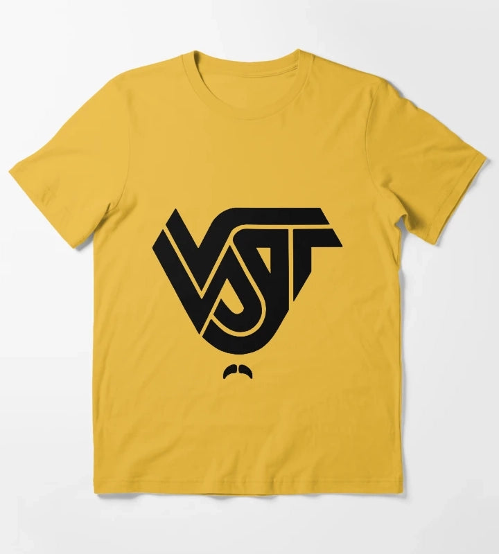 VST Company Black Logo T-Shirt Yellow