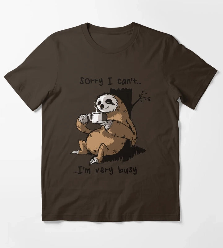 Very busy T-Shirt Brown