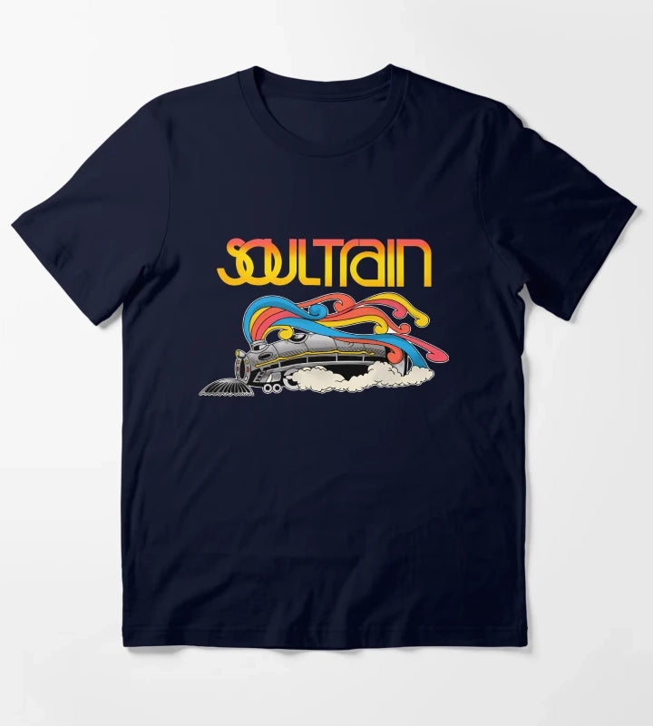 Vintage 70S Souls Trains T-Shirt Navy