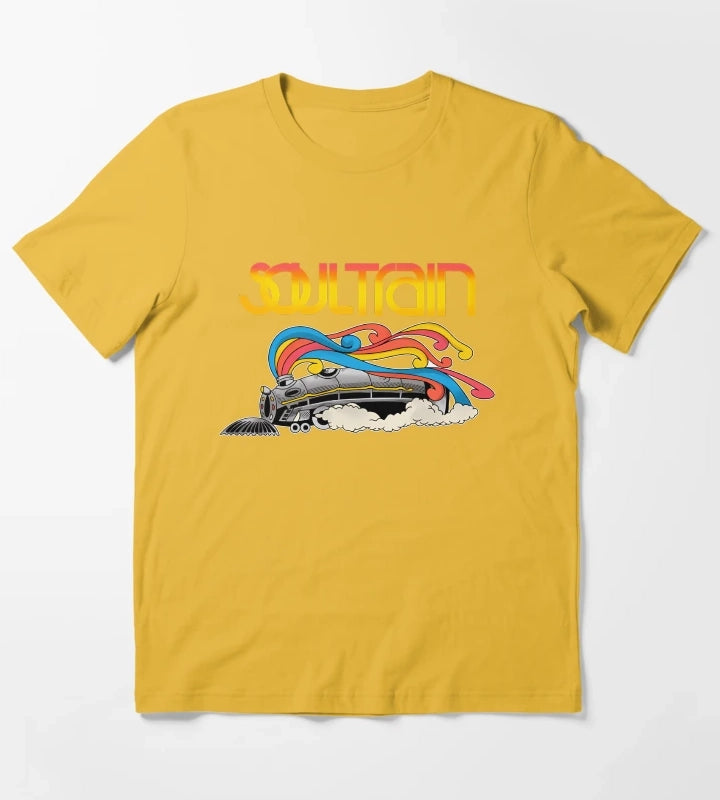 Vintage 70S Souls Trains T-Shirt Yellow