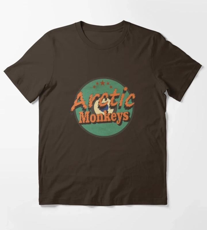 Vintage Band Arctic Monkeys art Drawing 28 T-Shirt Brown