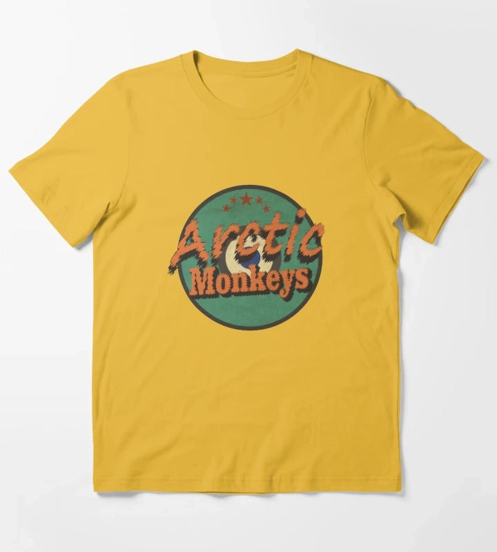 Vintage Band Arctic Monkeys art Drawing 28 T-Shirt Yellow