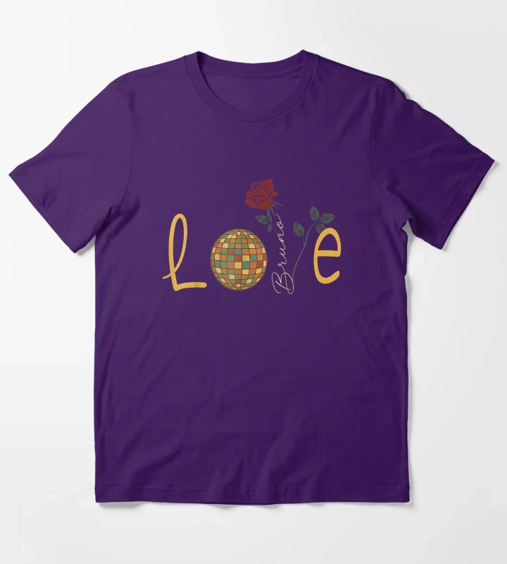 Vintage Bruno Retro Love T-Shirt Purple