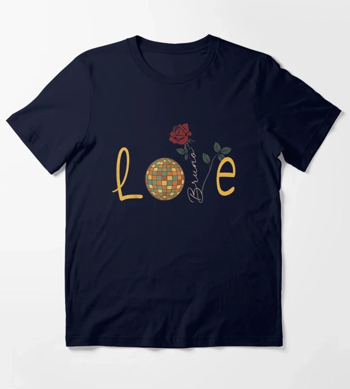 Vintage Bruno Retro Love T-Shirt Navy