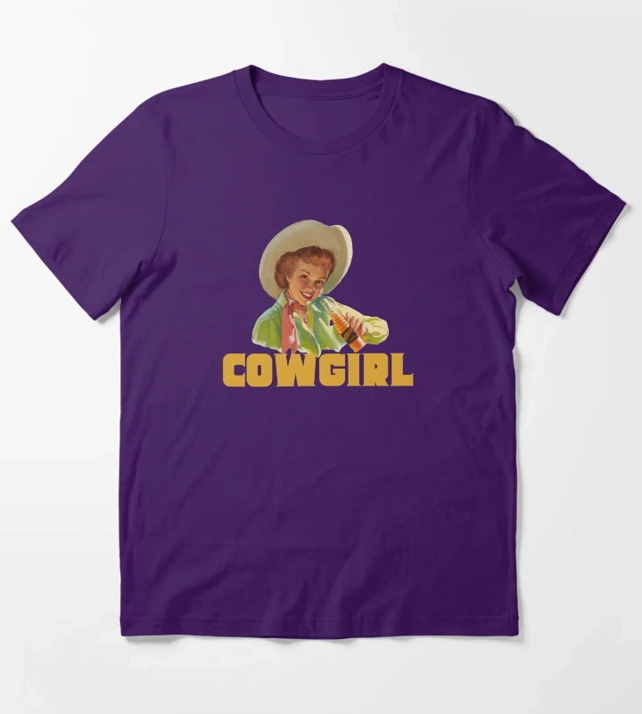 Vintage Cowgirl T-Shirt Purple