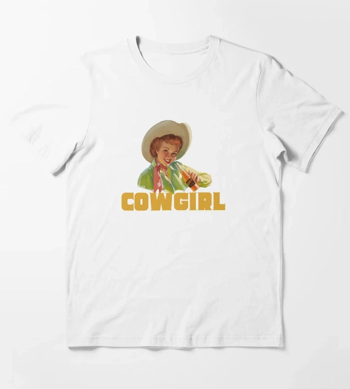 Vintage Cowgirl T-Shirt White