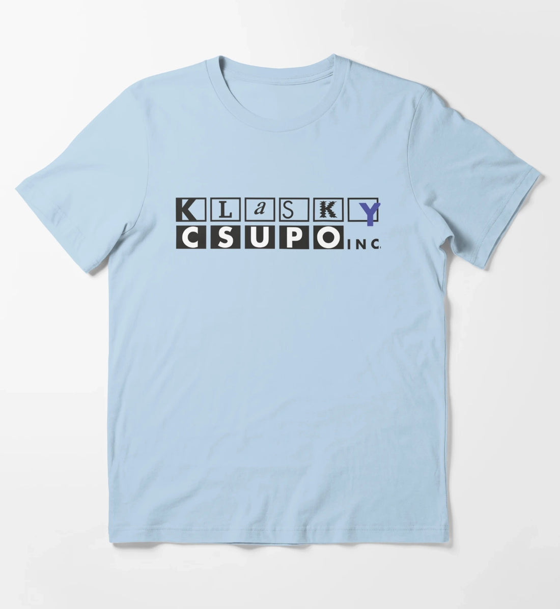 Vintage Klasky Csupo Logo Sublimation Design Digital Download T-Shirt Sky Blue