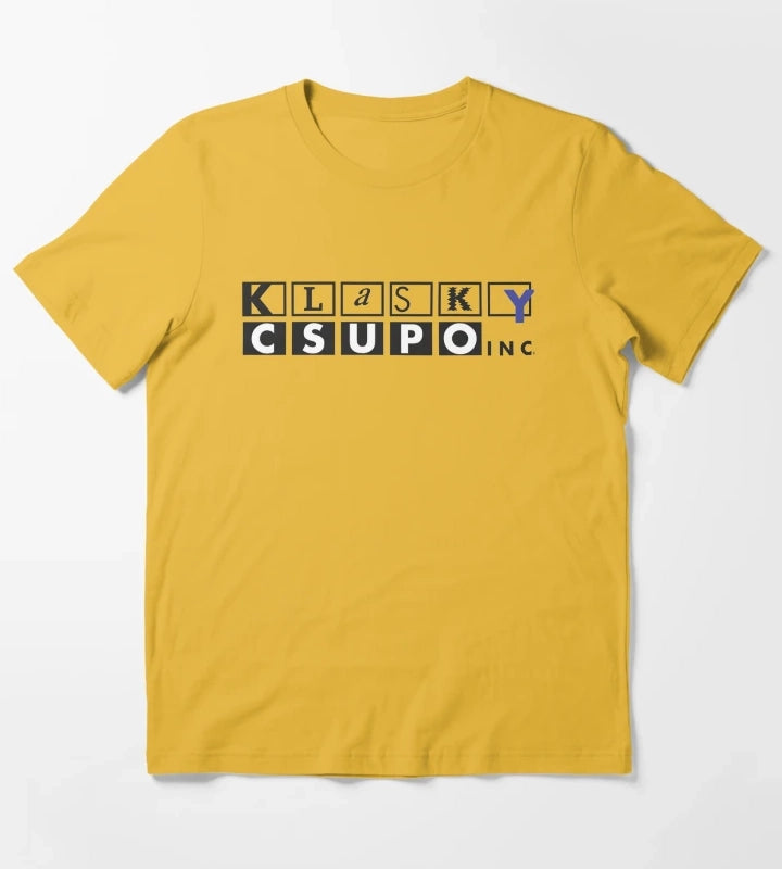 Vintage Klasky Csupo Logo Sublimation Design Digital Download T-Shirt Yellow