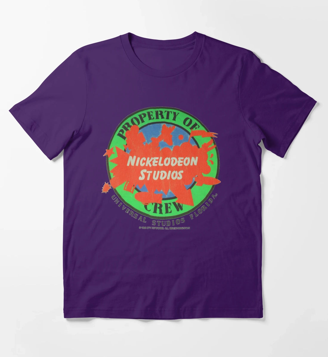 Vintage Nickelodeon Studios Crew Shirt T-Shirt Purple
