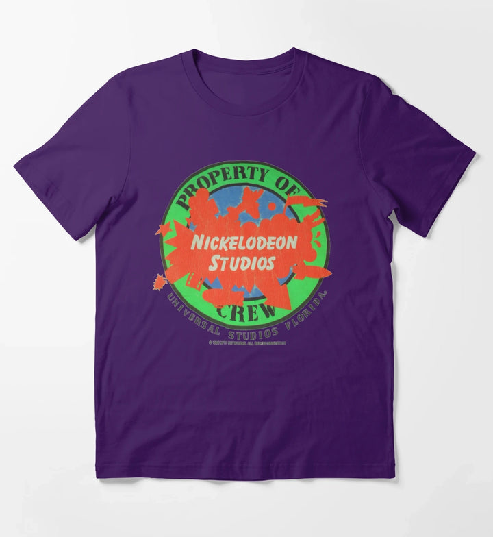 Vintage Nickelodeon Studios Crew Shirt T-Shirt Purple